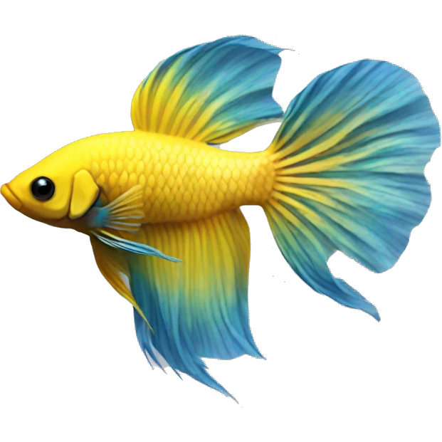 Betta splenden yellow emoji