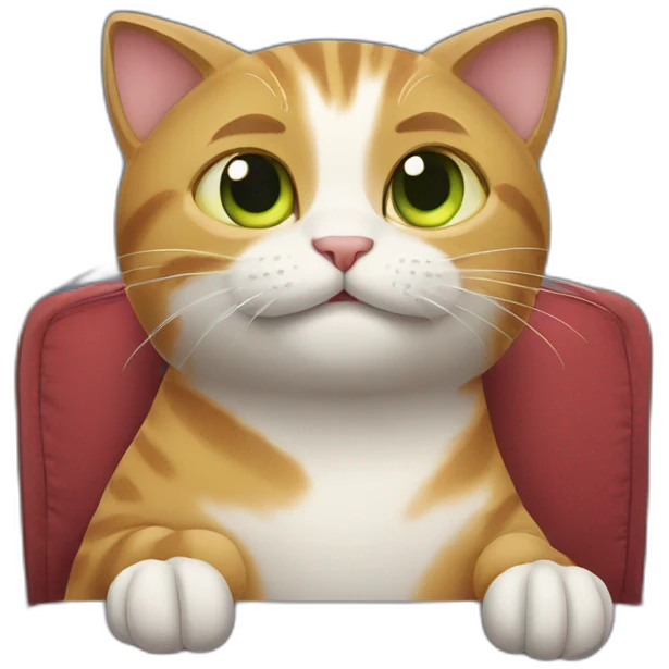 cat watching film emoji