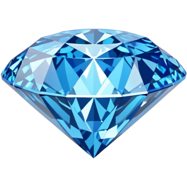 Ultra realistic, highly detailed, Shimmer blue, isolated, 2d rendering, 8k quailty, Wittelsbach-Graff Diamond. The 31.06-carat blue diamond is a European royal treasure, once set in the Habsburg Crown Jewels. emoji
