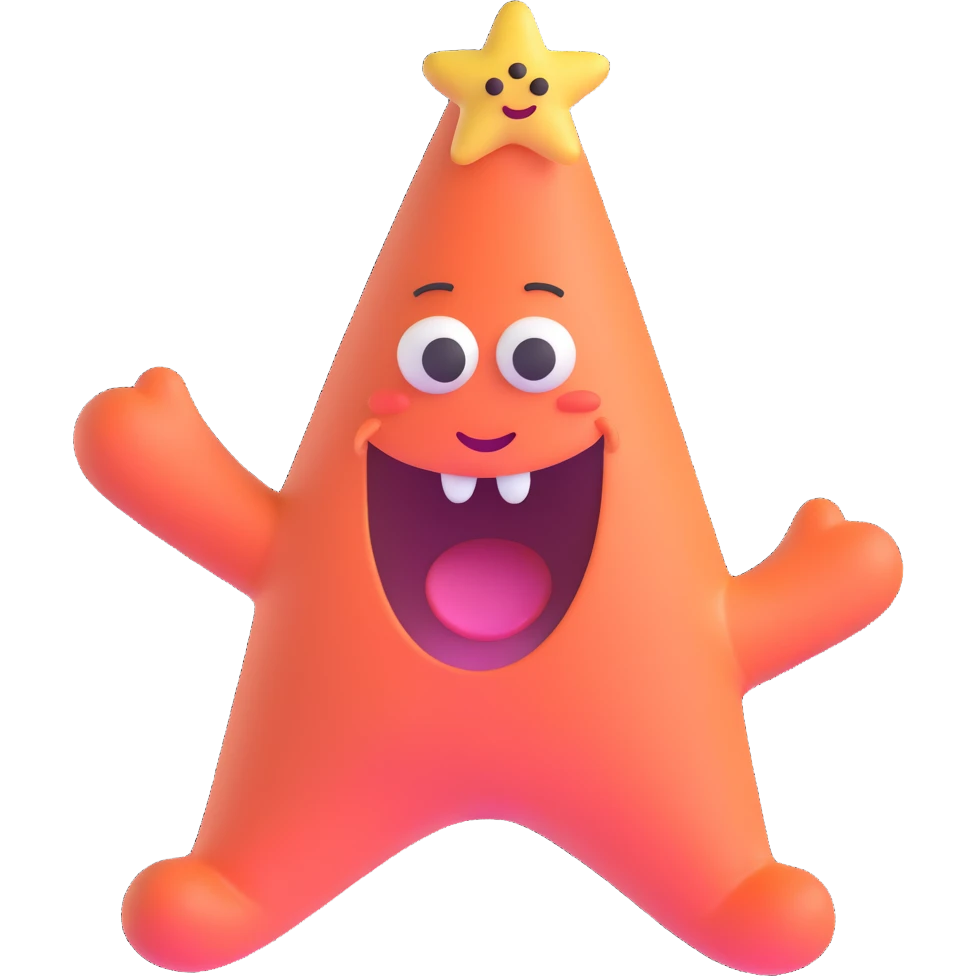 Patrick Star from SpongeBob, smiling emoji