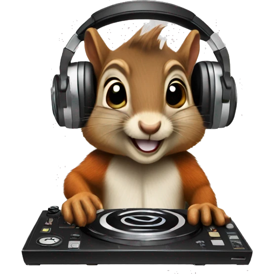dj squirrel emoji
