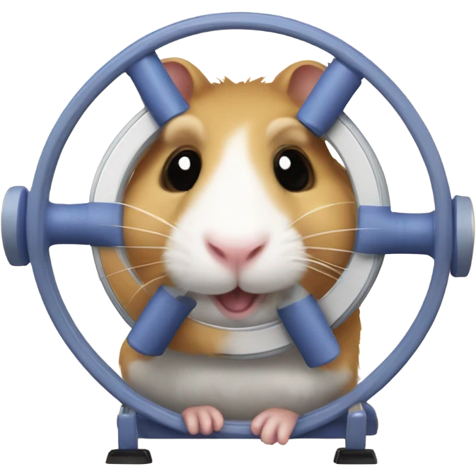 Hamster doing excercise emoji