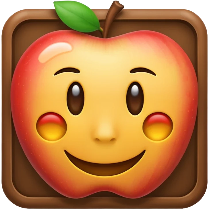 internet browser window with .com emoji style Apple emoji