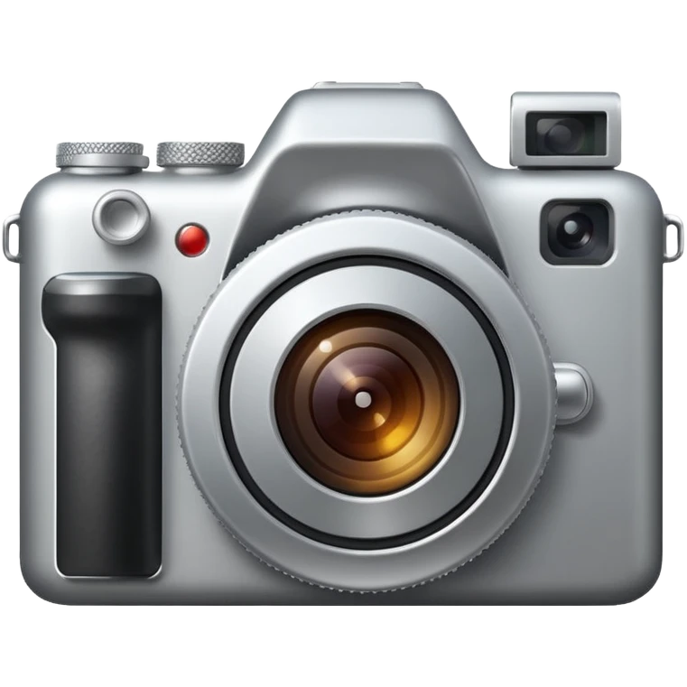 photo camera, classic design, apple emoji style, no text emoji