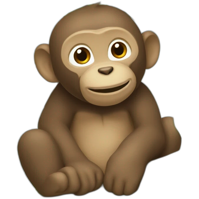 Un singe dans les arbres emoji