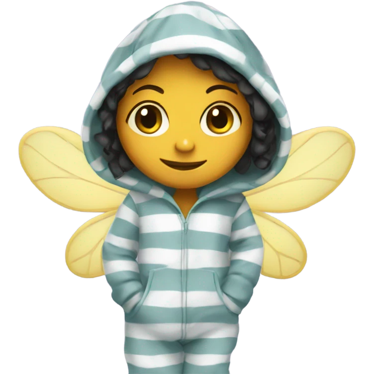 girl bee in pajamas emoji
