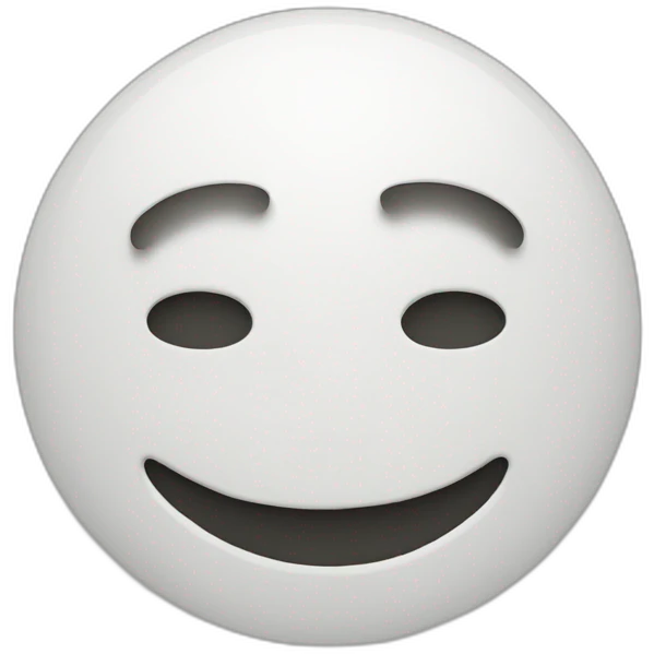 mask smiley flattened on top emoji