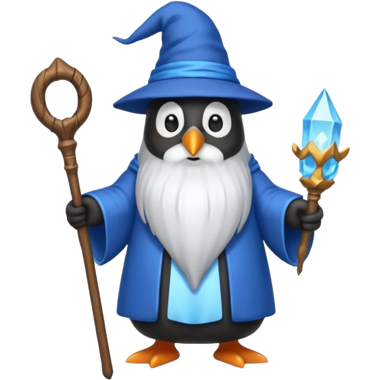 Penguin Wizard emoji