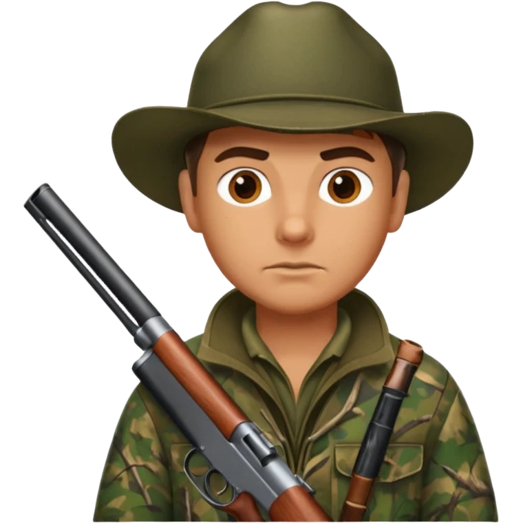 Hunter with shotgun emoji