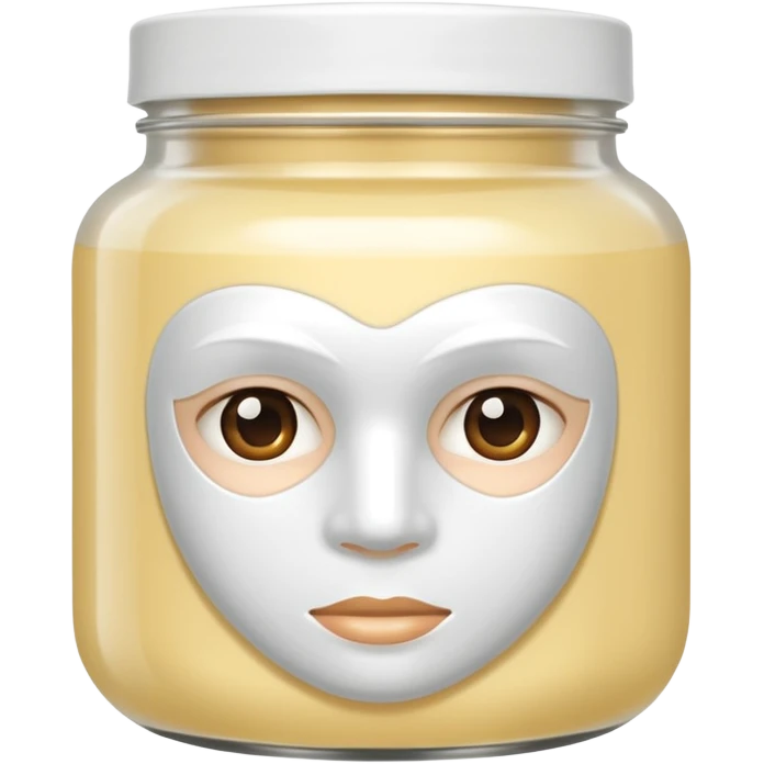 WHITE hair mask in a jar THE PRODUCT  emoji