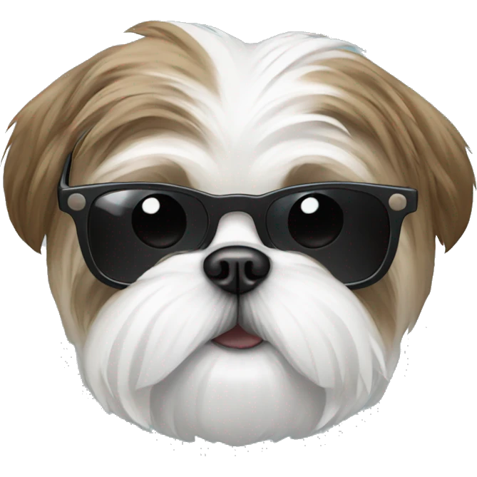 Shih Tzu wearing sunglasses emoji