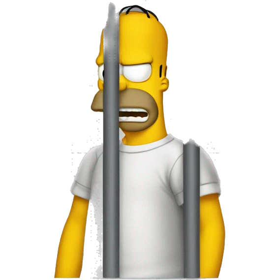homer in jail emoji