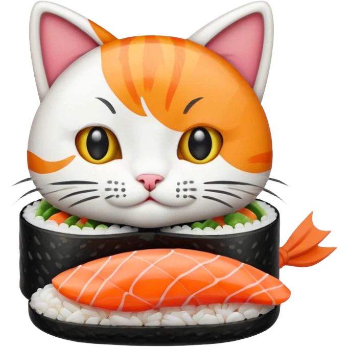 Sushi cat emoji
