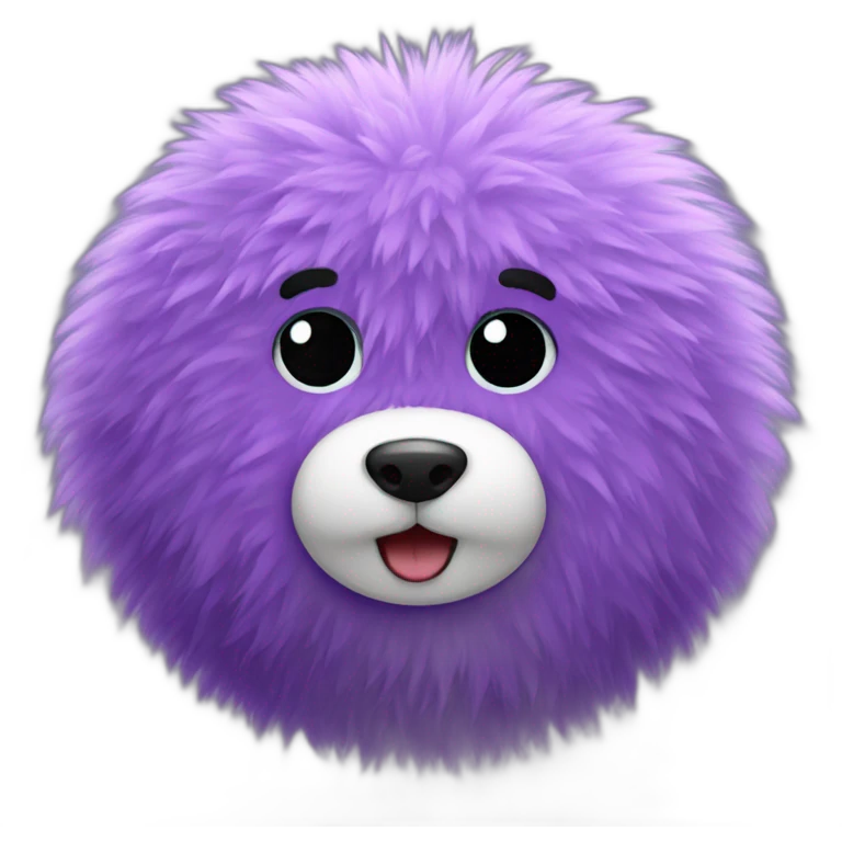 purple fur ball emoji