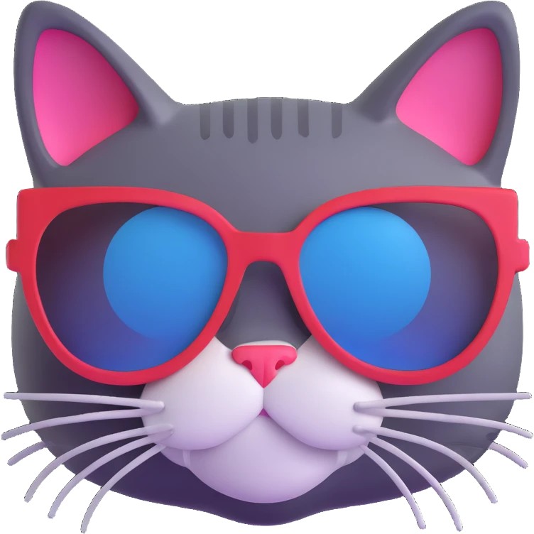 cat wearing sunglasses emoji