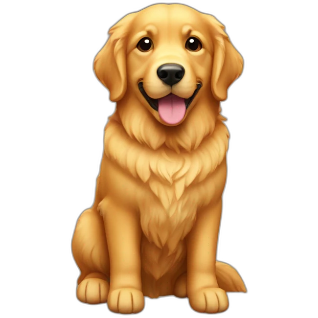 golden retriever cookie emoji
