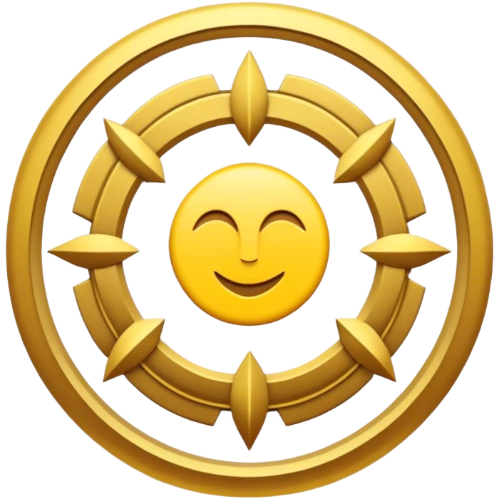 Deaconc circle emblem with a touch of yellow emoji