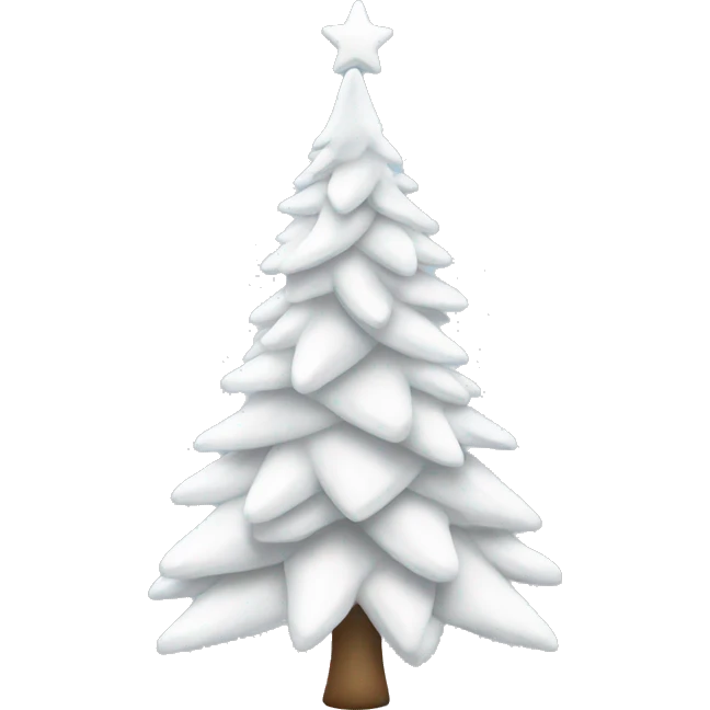 White christmas tree  emoji