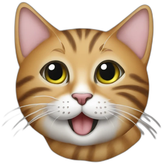 Cat licking it’s paw emoji