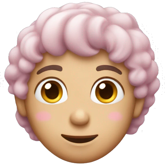 Ashy pink heart emoji