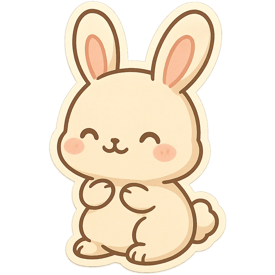 Cute bunny emoji