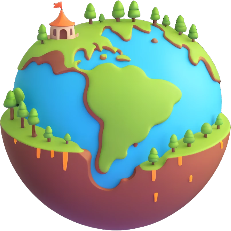 A fantasy planet, mysterious and dark, with glowing elements emoji
