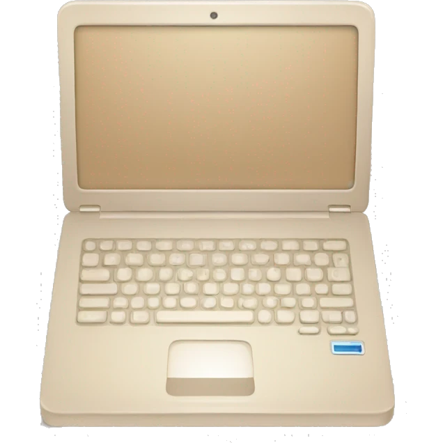 Laptop beige  emoji