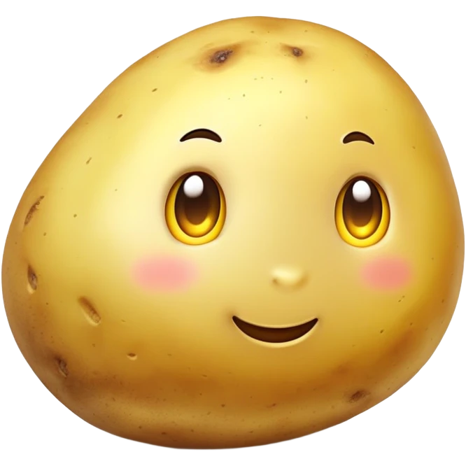 Potato shining like its the sun emoji