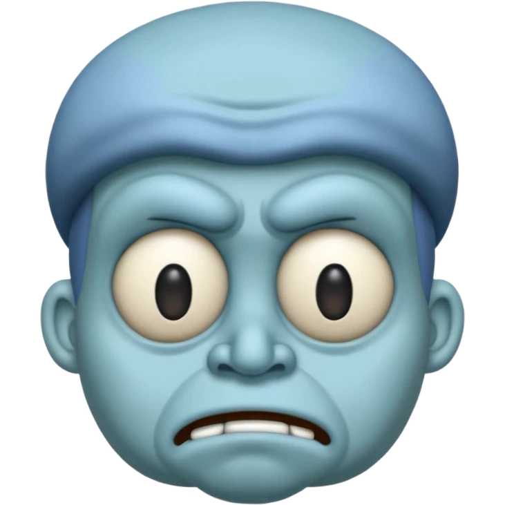 BLUE SQUIDWARD emoji