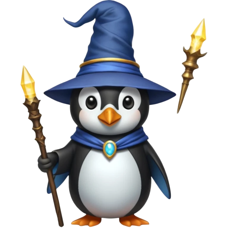 Penguin Wizard emoji