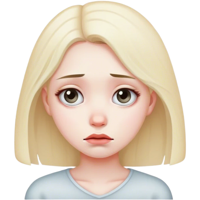 sad girl emoji