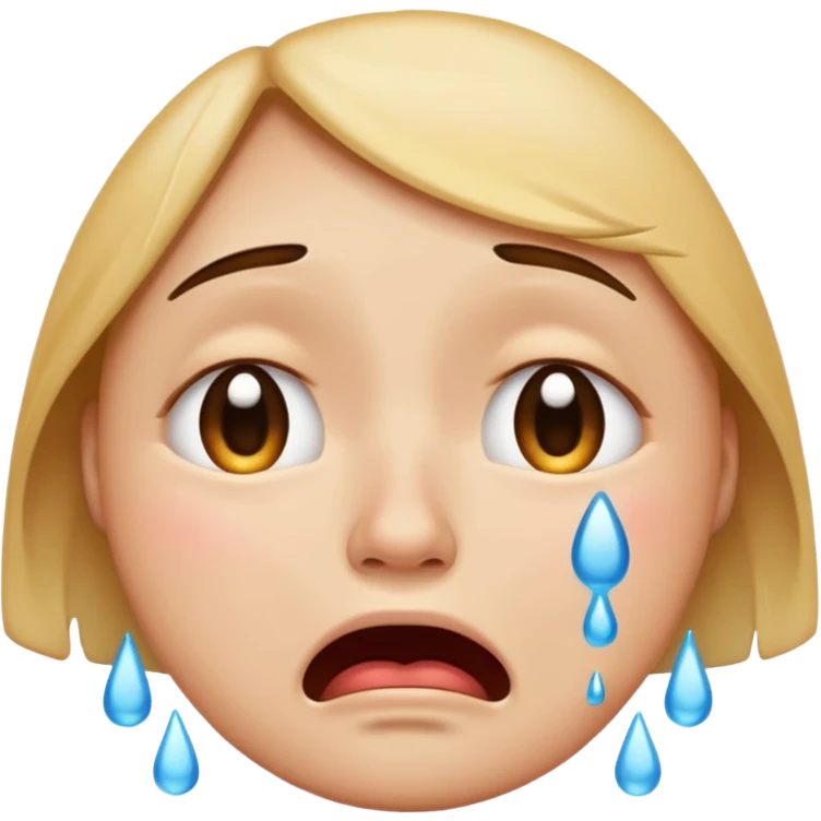 crying face emoji, expressive and clear emoji
