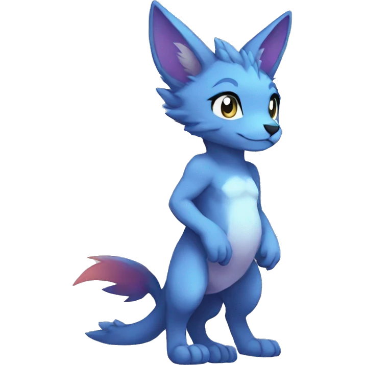 Anthro Sona Fakemon Full Body emoji
