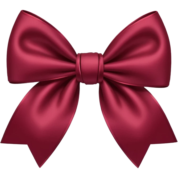 Maroon bow emoji