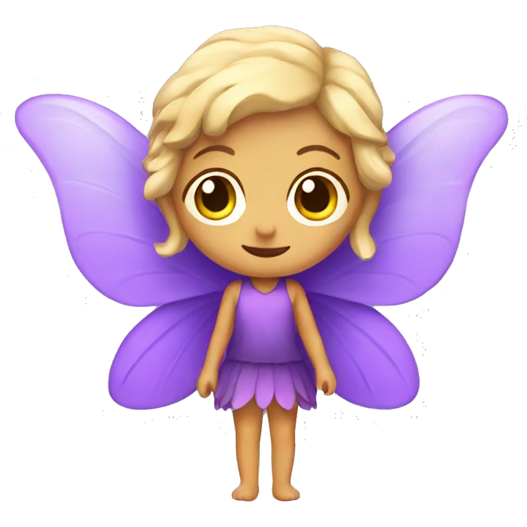 Fairy with purple wings emoji