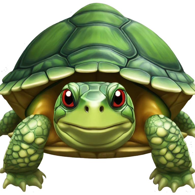 Red-eared slider turtle terrapin emoji