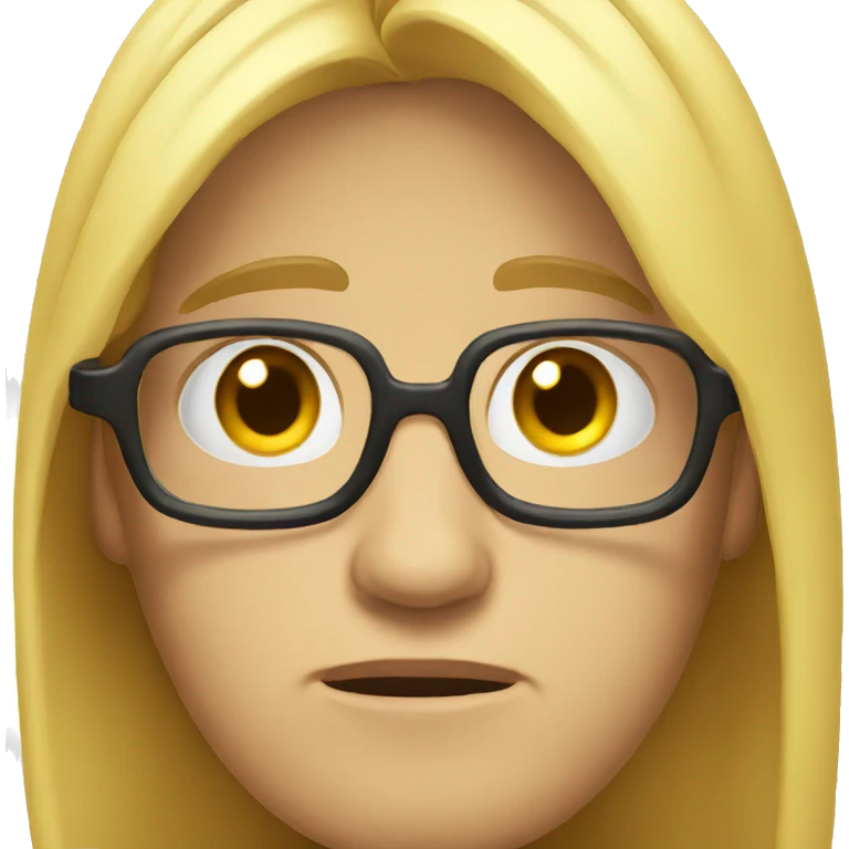 Sad nerd emoji