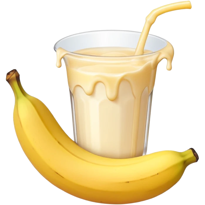 banana in peach drip milk emoji