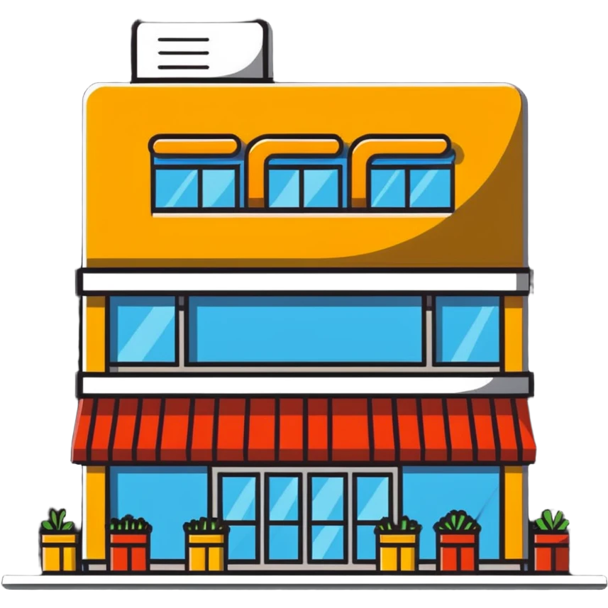 supermarket building from outside emoji