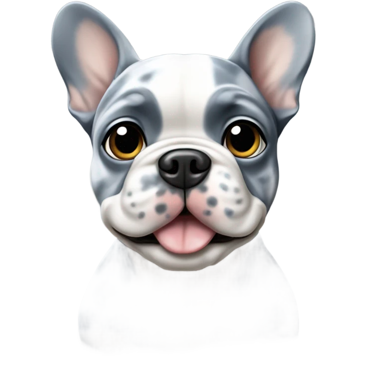 Blue merle french bulldog emoji