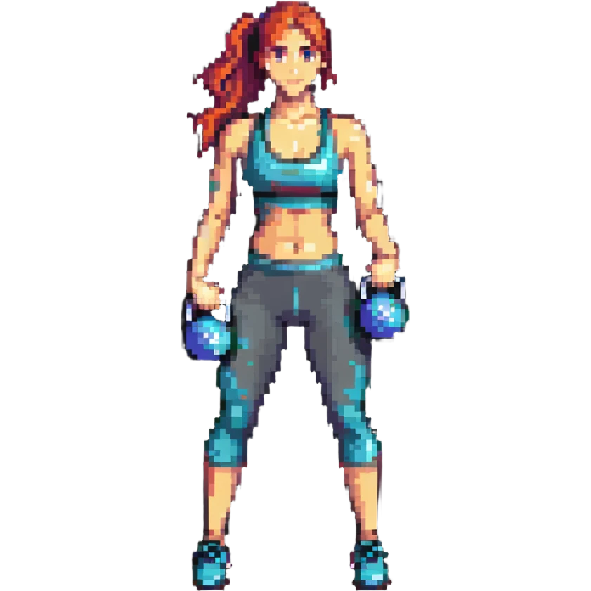 sport girl with kettlebell emoji