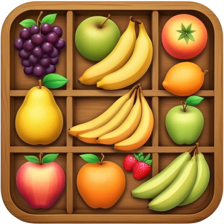  fruits in tray emoji