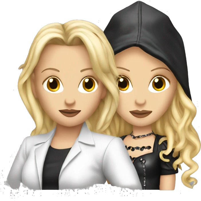 Britney Spears and Madonna  emoji