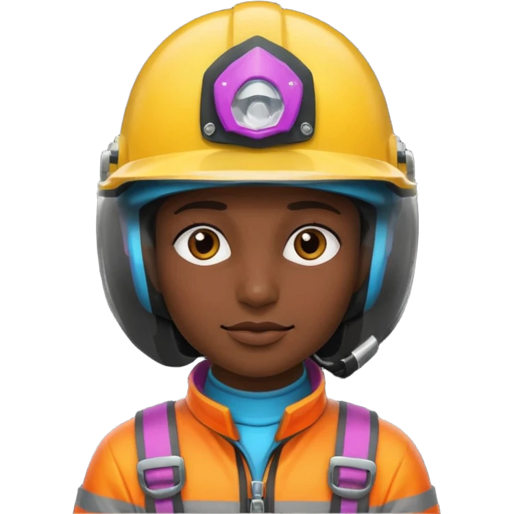 Colorful Helmeted Traveler emoji