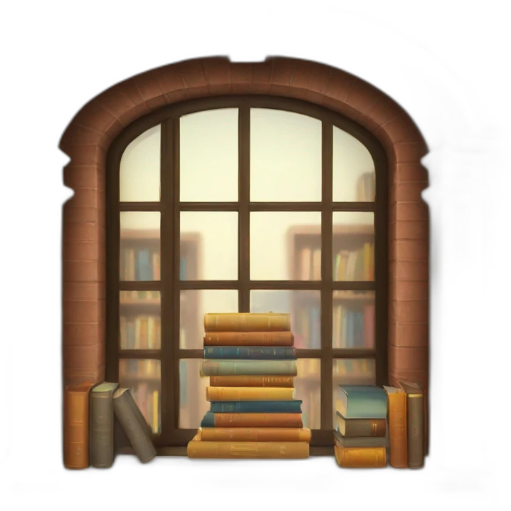 Books entering for a window emoji