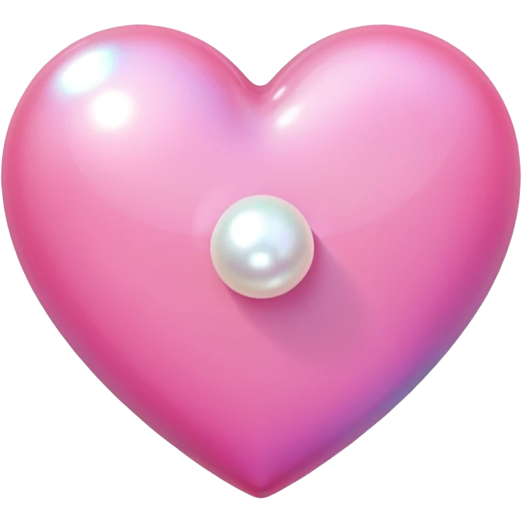 pink heart with one pearl emoji