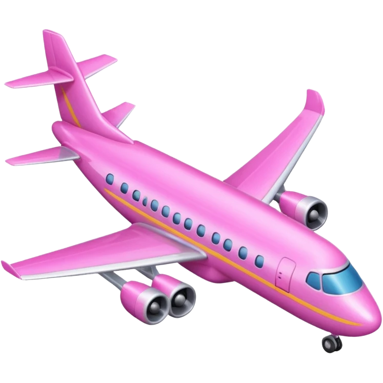 avión rosa emoji