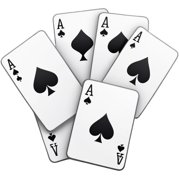 black cards with wite words emoji