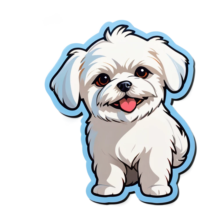 Maltese dog emoji