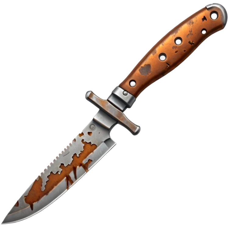rusted full knife including the handle  emoji